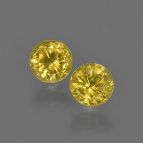 Light Honey Yellow Sapphire Gem - 0.5ct Round Facet (ID: 420804)