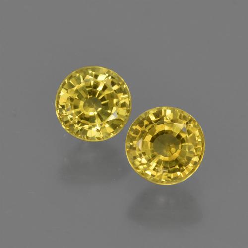 Medium Yellow Sapphire Gem - 0.5ct Round Facet (ID: 420812)