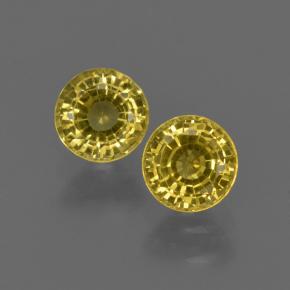 1ct Round Facet Yellow Sapphire for sale thumb image of 1ct Round Facet Yellow Sapphire (ID: 420833)