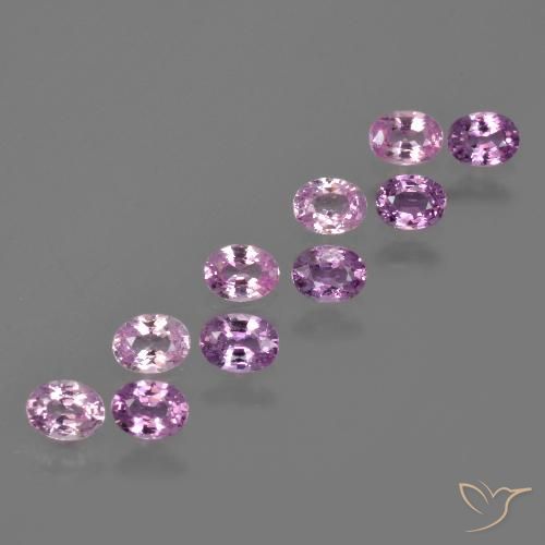 Royal Purple Pink Сапфир Камень - 0.2ct Фасетный Овал (ID: 421716)