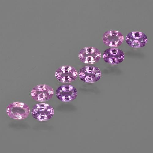 Rosado púrpura Zafiro Gema - 0.2ct Forma ovalada (ID: 421718)