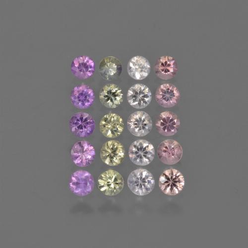 Multicolor Zafiro Gema - 0.1ct Corte Diamante (ID: 421812)