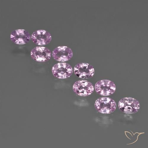 2.37 ctw Purple Sapphire Gemstones, Sapphire Gems in Oval Facet Shape for Sale.