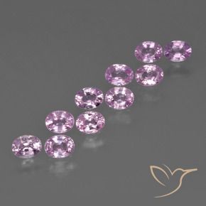 2.37 ctw Purple Sapphire Stones, Natural Sapphire in Oval Facet Shape for Sale