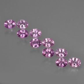 Medium-Dark Purple Saphir Edelstein - 0.2ct Oval facettiert (ID: 421985)