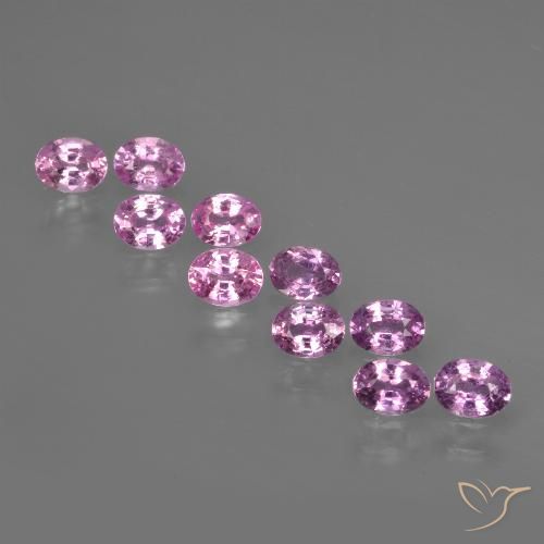 Púrpura rosado claro Zafiro Gema - 0.2ct Forma ovalada (ID: 421988)