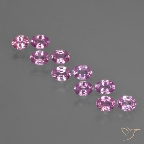 Purple-Pink Сапфир Камень - 0.2ct Фасетный Овал (ID: 421991)