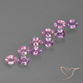 2.07 ctw Purple Sapphire Stones, Natural Sapphire in Oval Facet Shape for Sale
