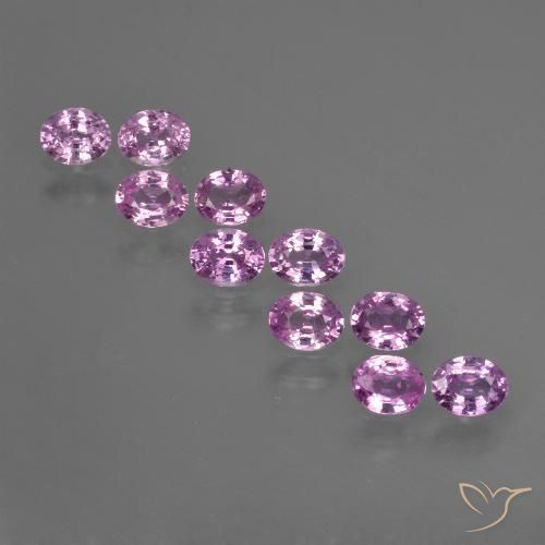 Deep Pinkish Purple Сапфир Камень - 0.3ct Фасетный Овал (ID: 422048)