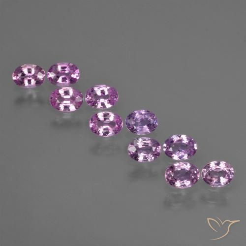 violett-lila Saphir Edelstein - 0.2ct Oval facettiert (ID: 422049)