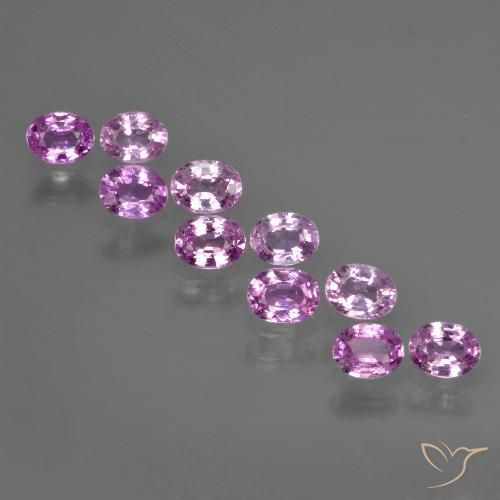 Medium Purple Saphir Edelstein - 0.3ct Oval facettiert (ID: 422050)