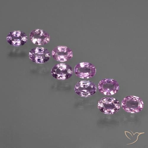 2.25 ctw Purple Sapphire Gemstones, Sapphire Gems in Oval Facet Shape for Sale.