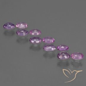 Sapphire Gemstones in 4.1 x 3.1 mm Size for Sale, Sapphire Stones in Light Purple Color