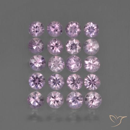 2.33 ctw Purple Sapphire Gemstones, Sapphire Gems in Diamond-Cut Shape for Sale.