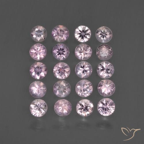 1.92 ctw Purple Sapphire Gemstones, Sapphire Gems in Diamond-Cut Shape for Sale.