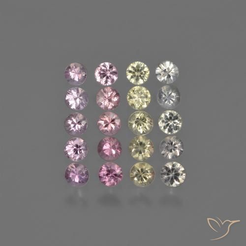 Multicolor Zafiro Gema - 0.1ct Corte Diamante (ID: 422239)