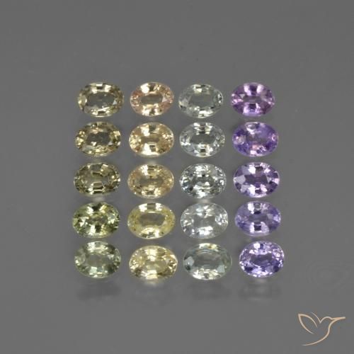 Multicolor Zafiro Gema - 0.2ct Forma ovalada (ID: 422684)