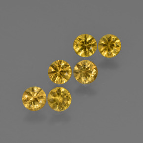 Yellow Sapphire Gem - 0.2ct Diamond-Cut (ID: 422847)