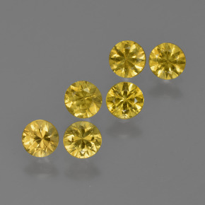 Autumn Yellow Sapphire Gem - 0.2ct Diamond-Cut (ID: 422856)
