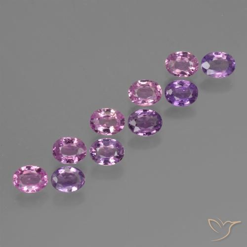 Cherry Pink Tone Сапфир Камень - 0.2ct Фасетный Овал (ID: 423158)
