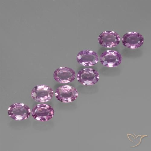 Intense Mauve Сапфир Камень - 0.2ct Фасетный Овал (ID: 423161)