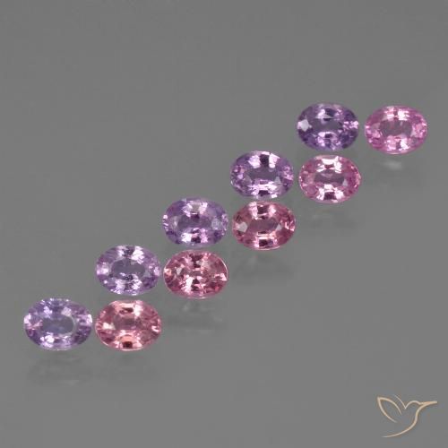 Многоцветный Сапфир Камень - 0.3ct Фасетный Овал (ID: 423162)