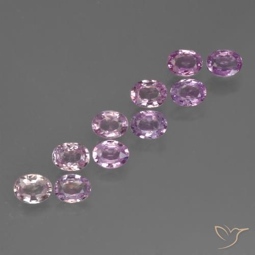 2.23 ctw Violet Sapphire Gemstones, Sapphire Gems in Oval Facet Shape for Sale.