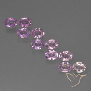 2.23 ctw Violet Sapphire Stones, Natural Sapphire in Oval Facet Shape for Sale