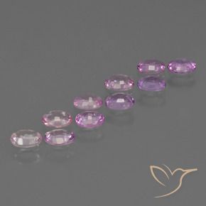 Sapphire Gemstones in 4.2 x 3.2 mm Size for Sale, Sapphire Stones in Iris Violet Color