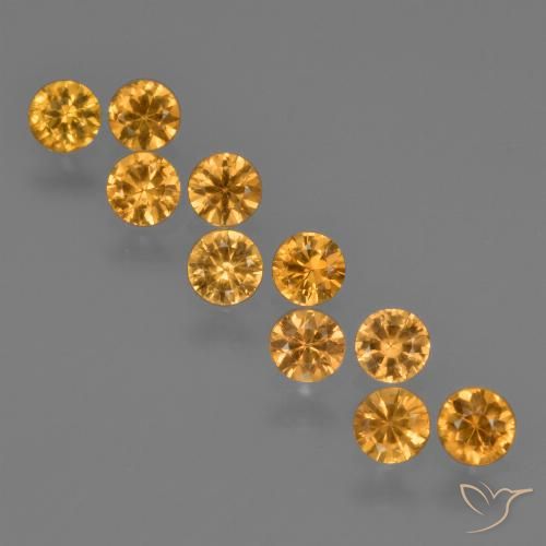 2.03 ct Yellow Sapphire, 3.6 mm Diamond Cut From Tanzania, Photo A