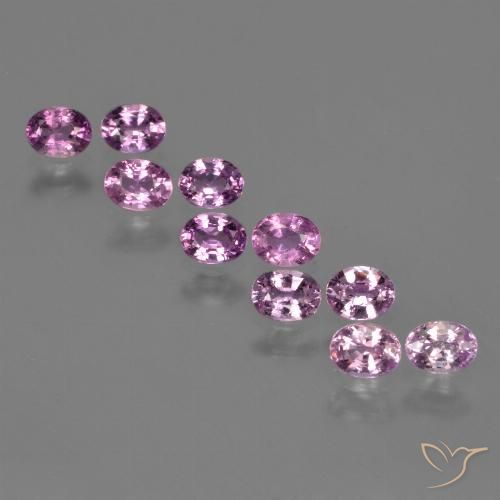 Розовато-пурпурный Сапфир Камень - 0.2ct Фасетный Овал (ID: 423434)