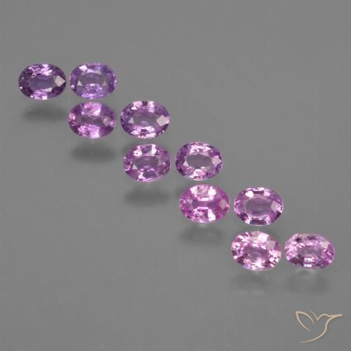 Medium Purple Saphir Edelstein - 0.2ct Oval facettiert (ID: 423439)