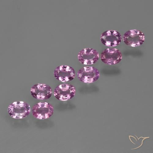 2.11 ctw Purple Sapphire Stones, Natural Sapphire in Oval Facet Shape for Sale
