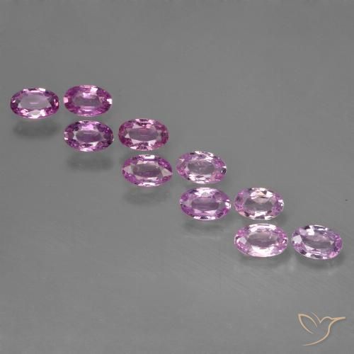 Pinkish Violet Purple Sapphire Gem - 0.3ct Oval Facet (ID: 423443)