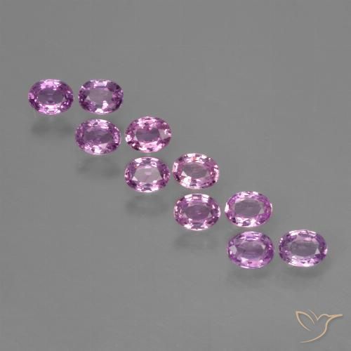 Pinkish Violet Purple Sapphire Gem - 0.2ct Oval Facet (ID: 423444)