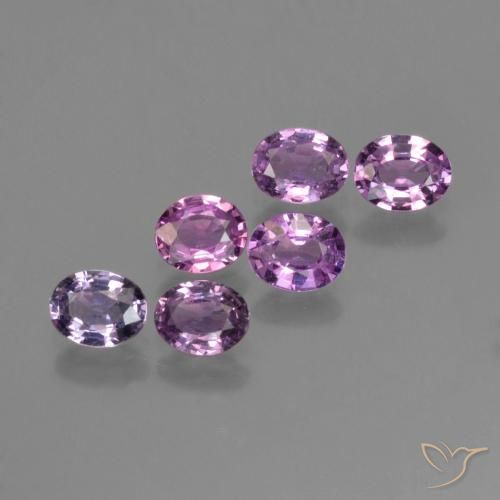 Medium Violet-Pink Saphir Edelstein - 0.3ct Oval facettiert (ID: 423579)