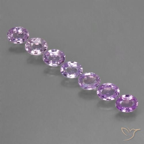 1.45 ctw Violet Sapphire Gemstones, Sapphire Gems in Oval Facet Shape for Sale.