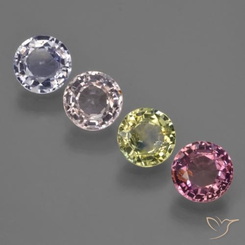 Multicolor Zafiro Gema - 0.8ct Faceta Redonda (ID: 423644)