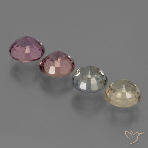 Sapphire Gemstones in 5.5 mm (calibrated) Size for Sale, Sapphire Stones in Multicolor Color