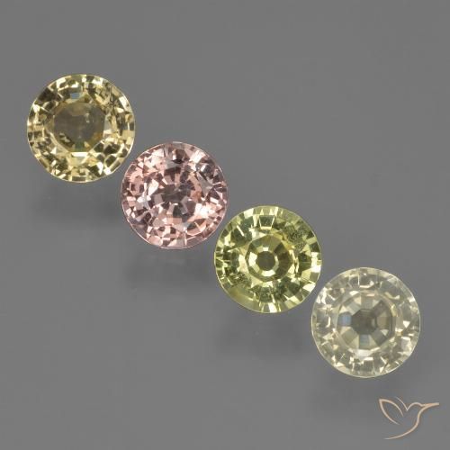 Multicolor Zafiro Gema - 0.6ct Faceta Redonda (ID: 423689)