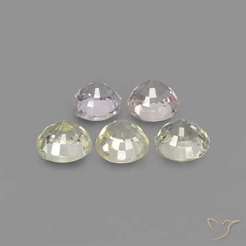 Sapphire Gemstones in 5.3 mm Size for Sale, Sapphire Stones in Multicolor Color