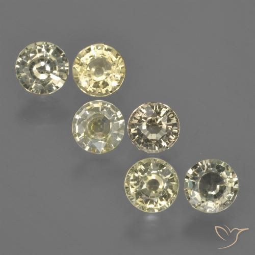 Многоцветный Сапфир Камень - 0.5ct Круглая Фасетная Огранка (ID: 423695)