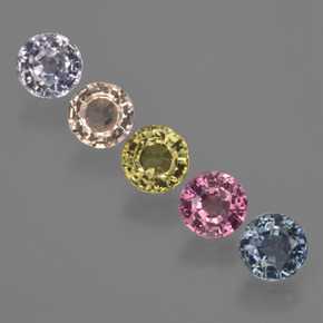 Multicolor Zafiro Gema - 0.7ct Faceta Redonda (ID: 423697)