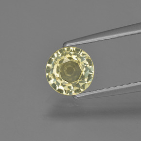 0.9ct Round Facet Yellow Sapphire for sale thumb image of 0.9ct Round Facet Yellow Sapphire (ID: 423749)