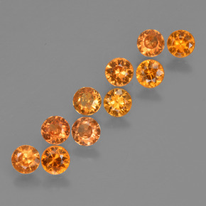 Apricot Orange Sapphire Gem - 0.2ct Diamond-Cut (ID: 423758)
