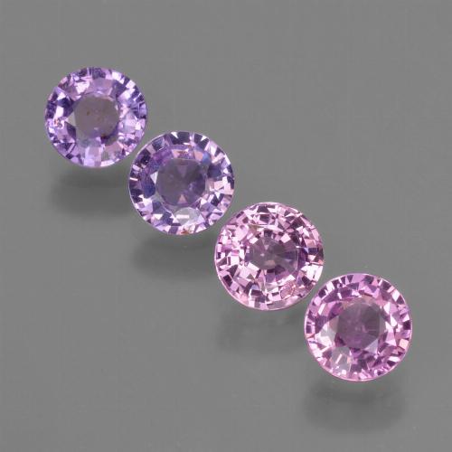 Violeta medio Zafiro Gema - 0.6ct Faceta Redonda (ID: 423808)