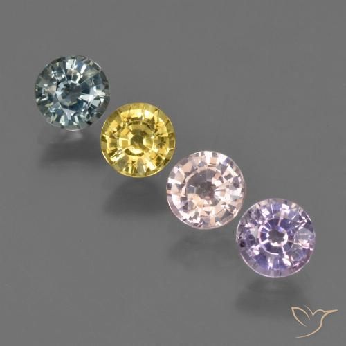 Multicolor Zafiro Gema - 0.5ct Faceta Redonda (ID: 423811)