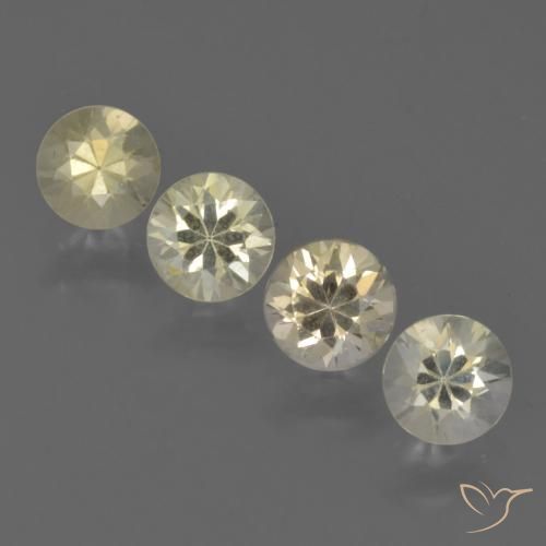 1.96 ctw Yellow Sapphire Gemstones, Sapphire Gems in Diamond-Cut Shape for Sale.