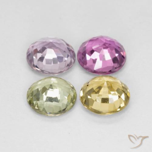 Sapphire Gemstones in 5 mm (calibrated) Size for Sale, Sapphire Stones in Multicolor Color