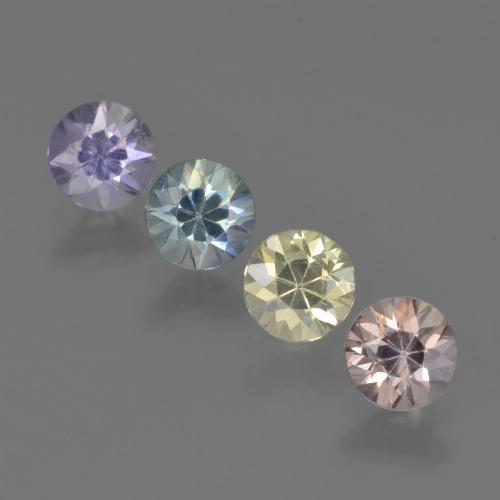 Multicolor Zafiro Gema - 0.5ct Corte Diamante (ID: 423890)
